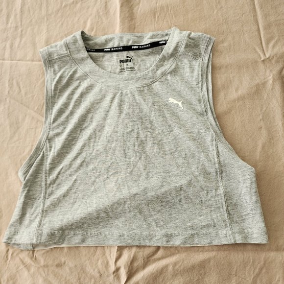 Puma Crop Top Grey Small - Picture 1 of 5
